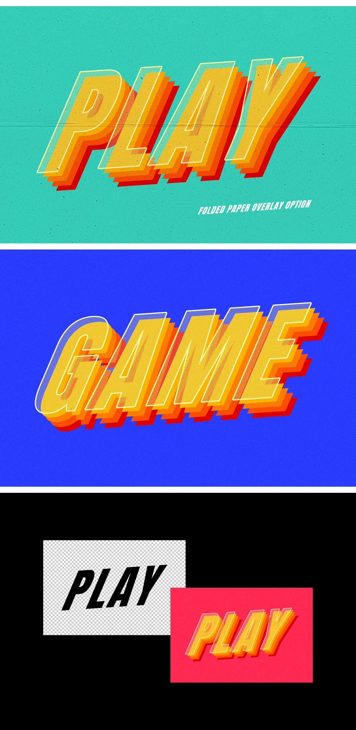 Playful 3D Text Effect