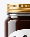 Glass Jar with Tulip Poplar Honey Mockup