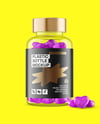 Plastic Bottle with Gummies Mockup