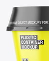 Matte Plastic Container Mockup