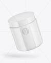 Glossy Plastic Jar Mockup