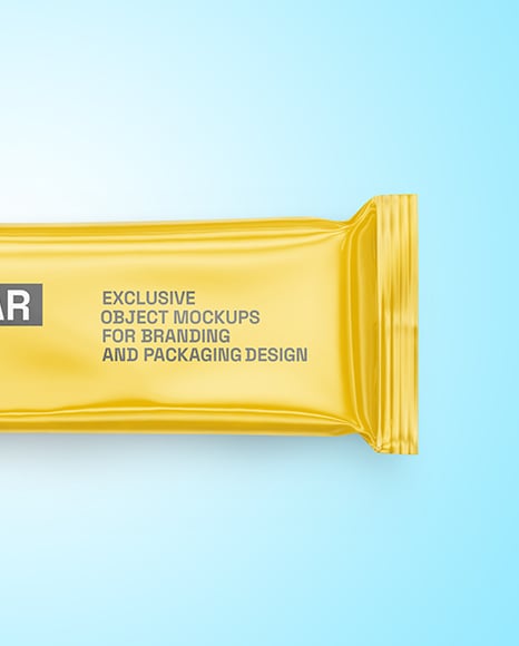 Glossy Snack Package Mockup