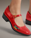 Mary Janes on Woman's Legs with Dress Mockup