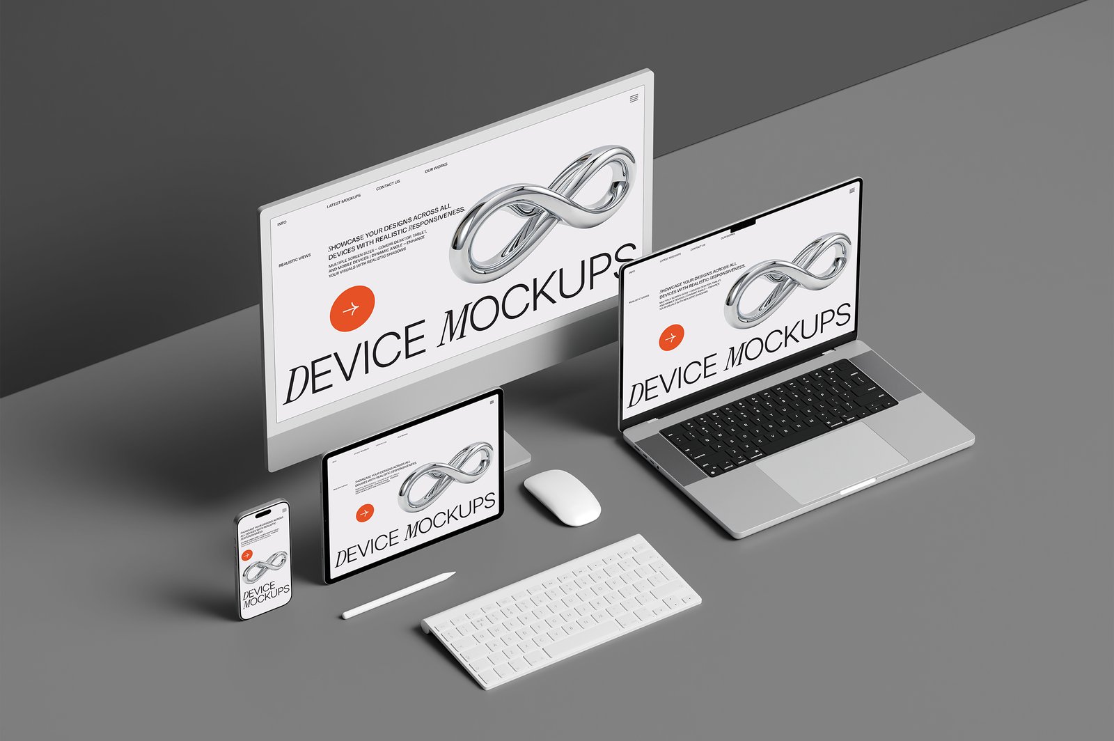 Responsive Apple Device Mockup Set