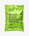 Metallic Sachet Mockup