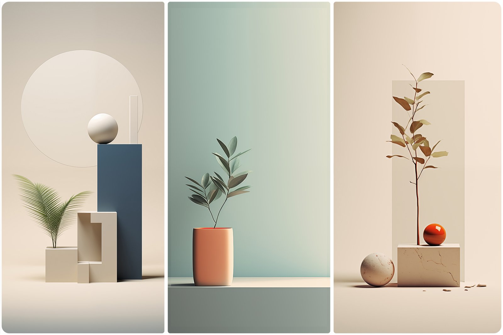 90 Minimalism Art Poster Illustration Backgrounds