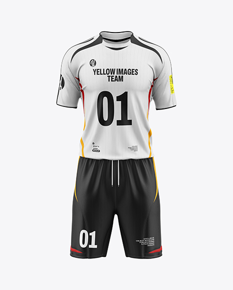 Soccer Kit Mockup - Front View - Kit mockup psd