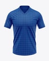 Men's V-Neck Jersey Mockup