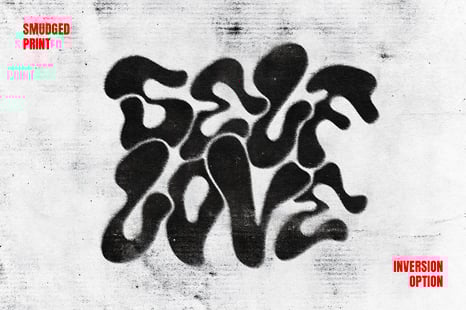 Smudged Print Text & Logo Effect - Text effect photoshop