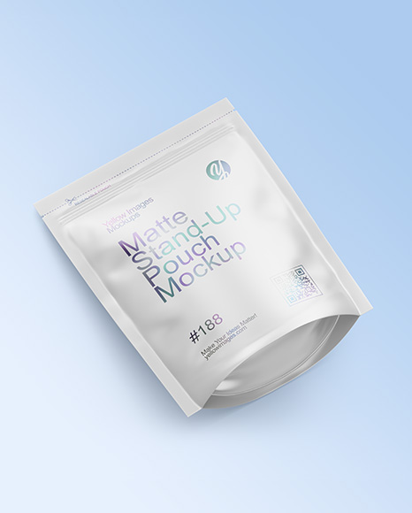 Matte Stand-Up Pouch Mockup