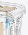 Clear Plastic Food Container Mockup