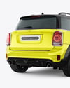 Hatchback Mockup - Back Half Side View