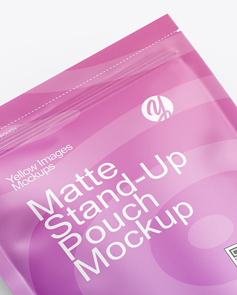 Matte Stand-Up Pouch Mockup
