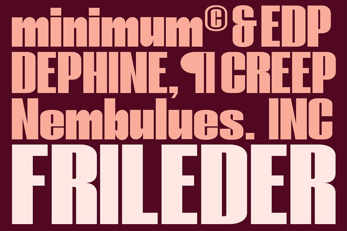 Frileder Font