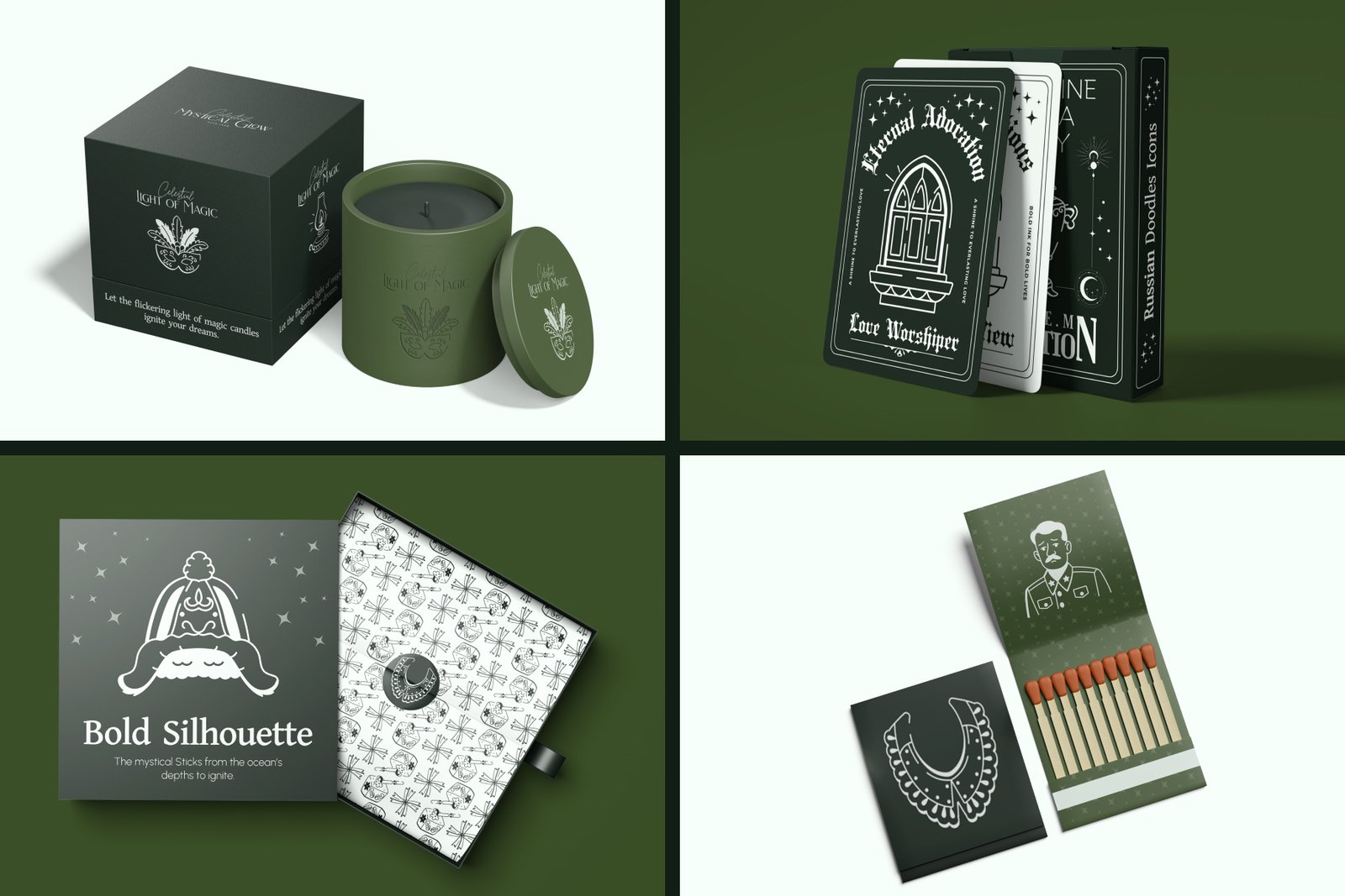 Russian Doodle Icon Set