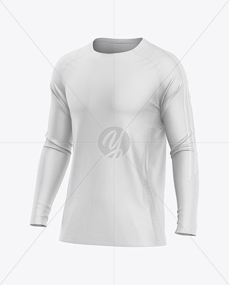 Training Long Sleeve Jersey Mockup - Half Side view