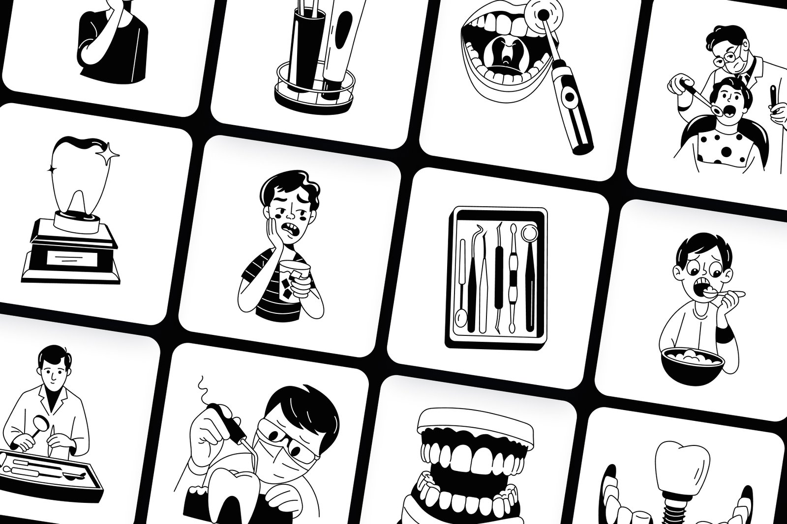 Dentist Drawing Illustration