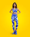 Woman Wearing a Crop Top and Leggings Mockup