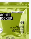 Metallic Sachet with Zip Lock Mockup