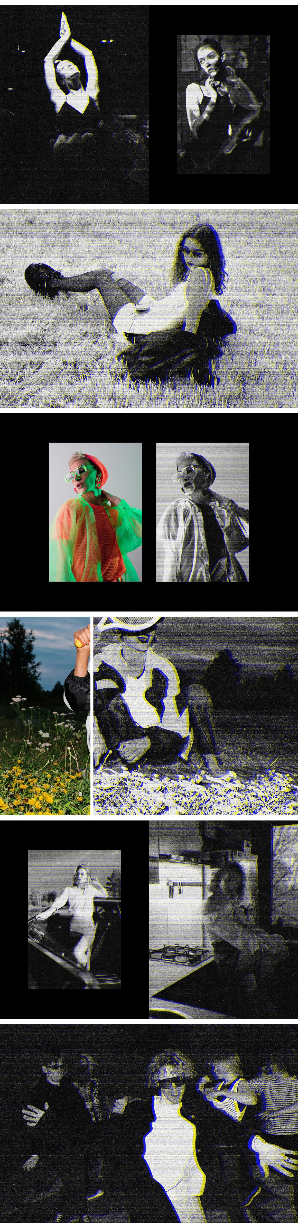 Glitched Scanner Photo Effect