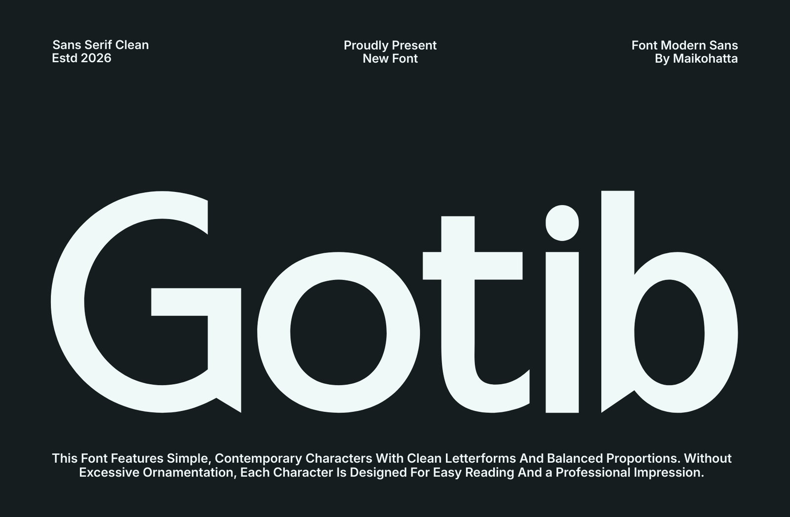Gotib – Elegant Modern Sans Serif