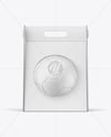 Corrugated Box With Soccer Ball Mockup