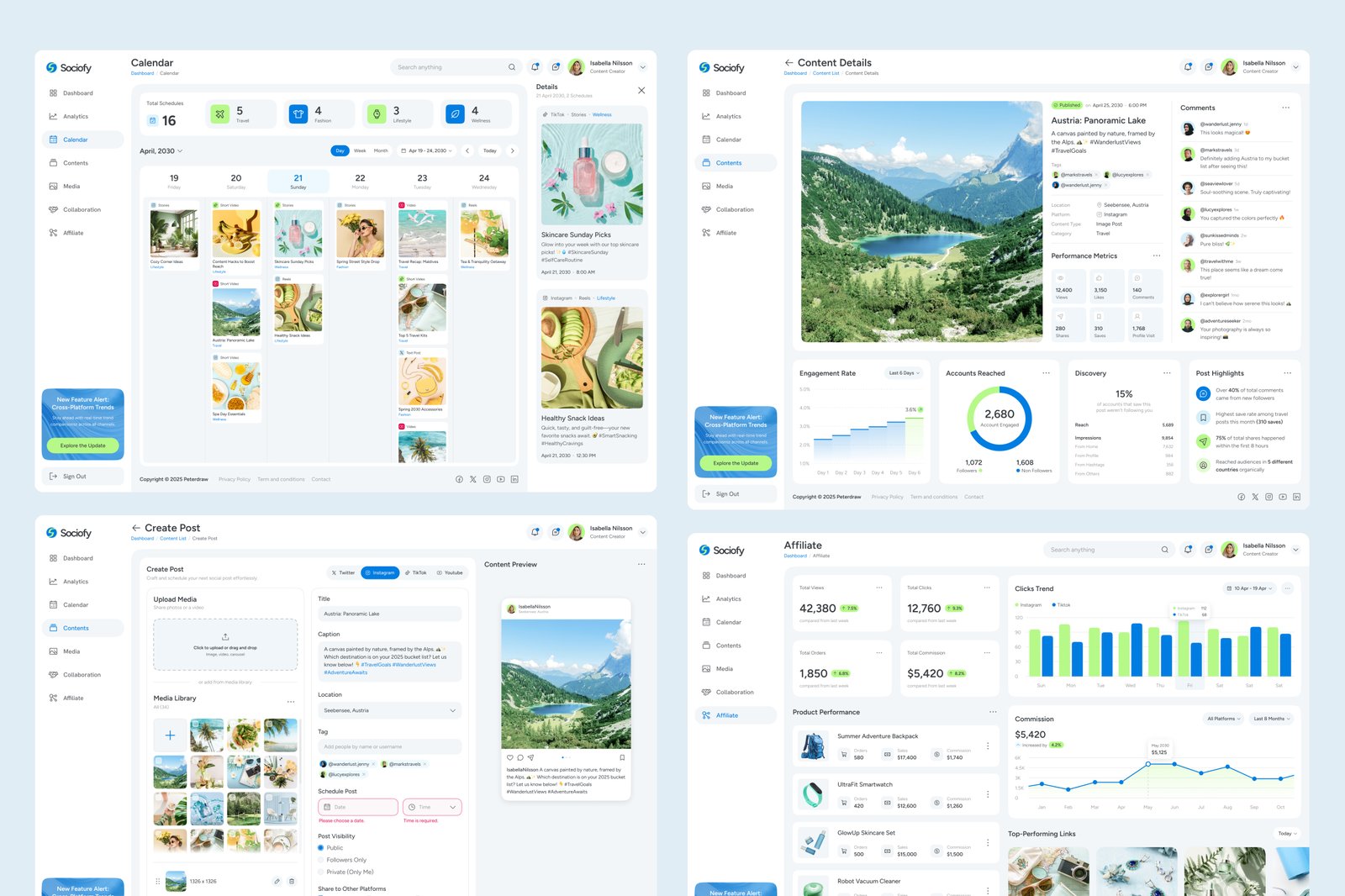 Sociofy - Social Media Analytics Dashboard