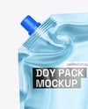 Glossy Metallic Doy Pack Mockup