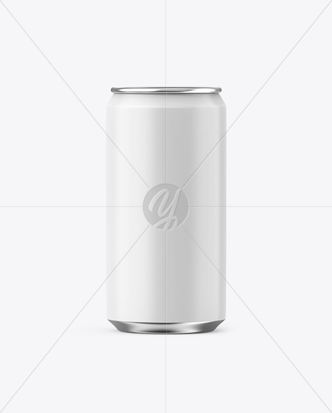330ml Aluminium Can with Matte Finish Mockup