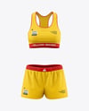 Women's Sport Kit Mockup - Front View