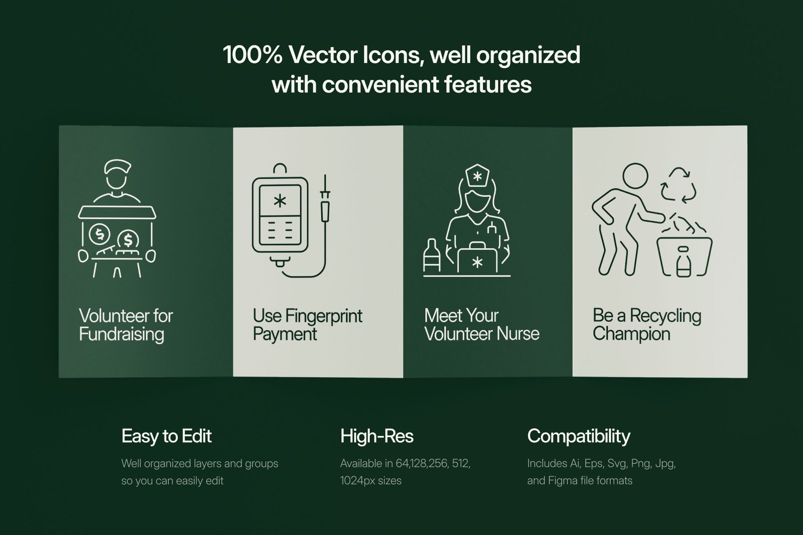 Volunteer Icon Set