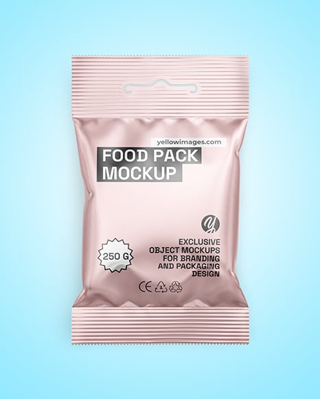 Matte Metallic Package Mockup