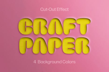 Cut Out Papers Text Effect - Text effect photoshop