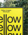 Stand with Poster in The Forest Mockup