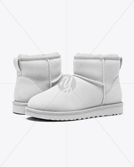 Pair of Women's UGG Boots Mockup