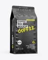 Kraft Coffee Bag Mockup - Half Side View