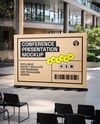 Conference Presentation Backdrop Mockup