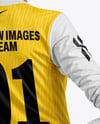 Female Soccer Goalkeeper Wearing Long Sleeve Jersey Mockup