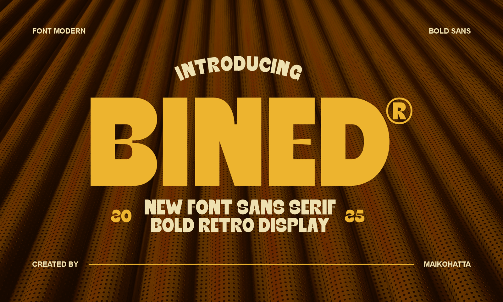 Bined – Bold Retro Sans Serif Font