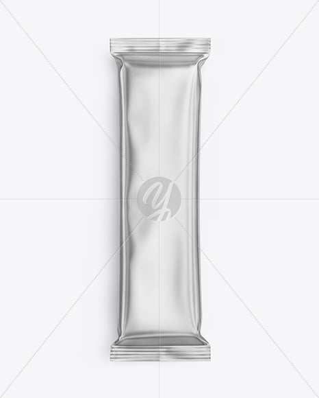 Matte Metallic Snack Package Mockup