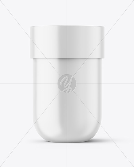 Matte Cosmetic Jar Mockup