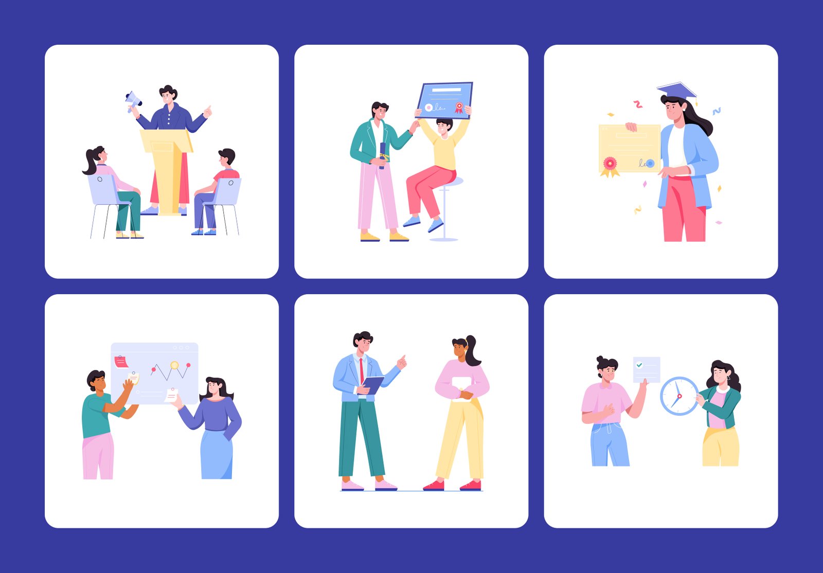 Business Flat Illustrations
