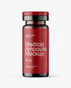 Amber Glass Medical Ampoule Mockup