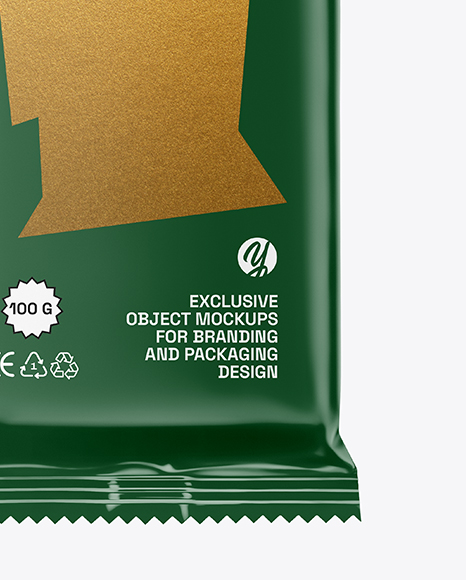 Glossy Chocolate Bar Mockup