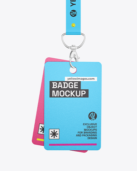Two ID Cards Mockup