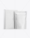 Box with Matte Pouch Mockup