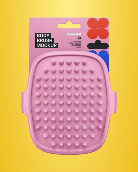 Silicone Body Brush Mockup