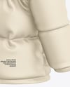 Men's Down Jacket Mockup - Back Half Side View