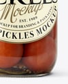Glass Jar with Pickled Tomatoes Mockup