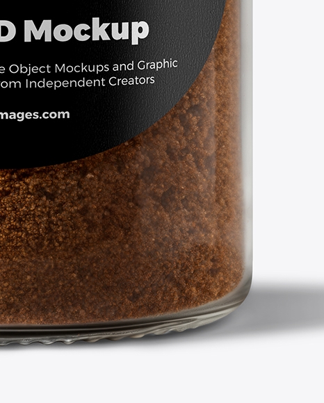 Plastic Jar with Ground Allspice Mockup